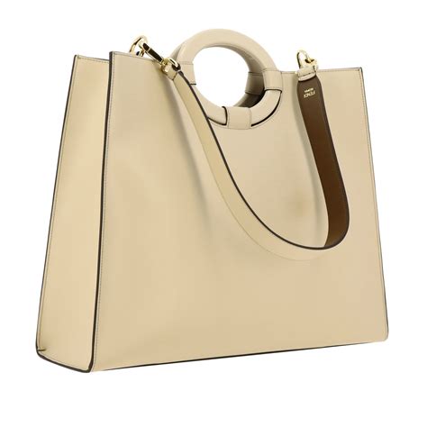 borsa fendi tote nuova beige